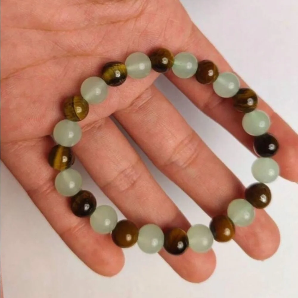 Money Magnet Green Agate & Yellow Tiger eye bracelet ✨​